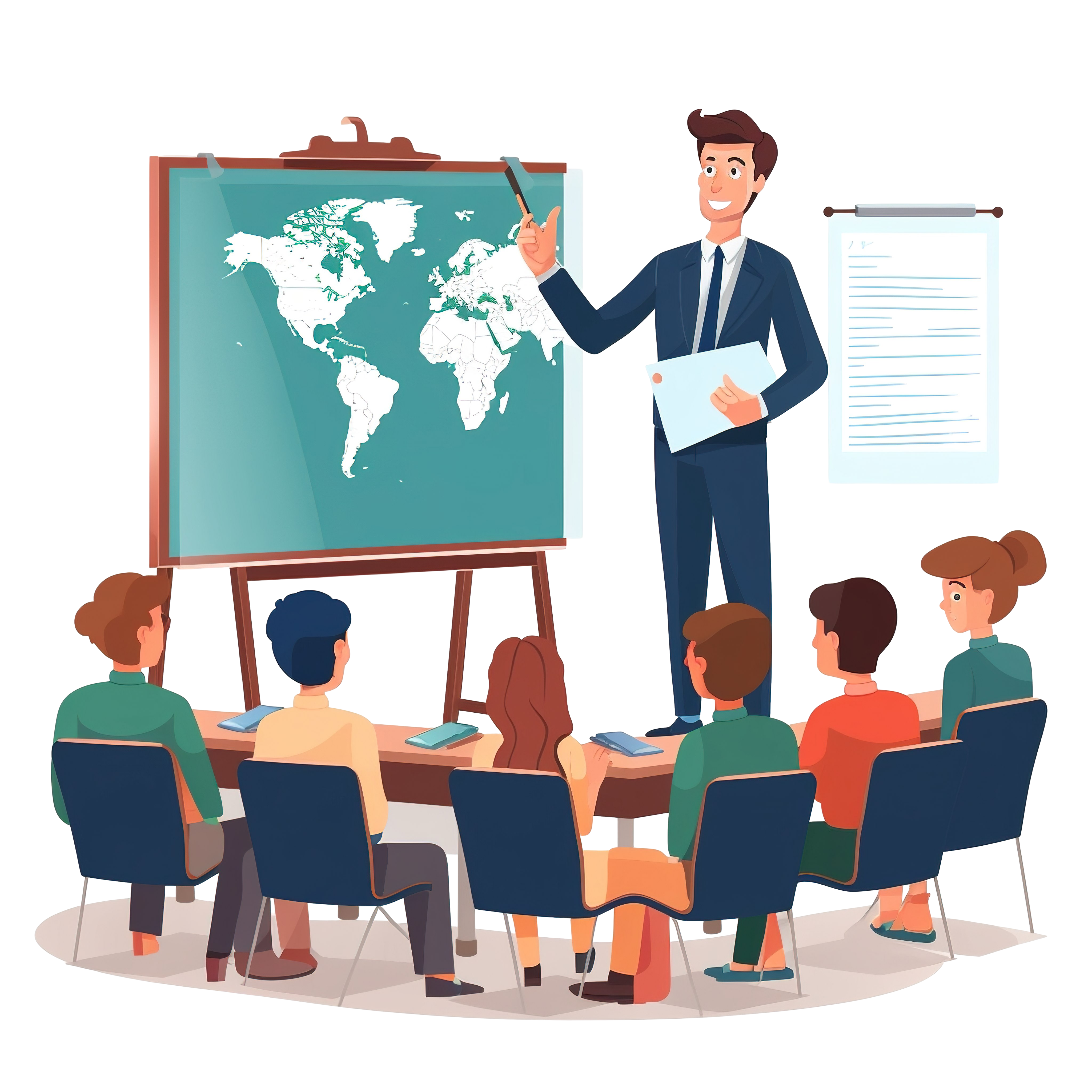 Ilustração de um professor